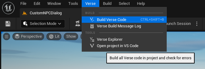 Build Verse Code